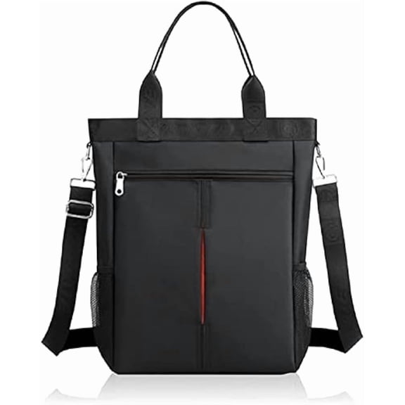 Men's Waterproof Nylon Messenger Tote Bag, 15.6-Inch Laptop Shoulder Bag, Large Capacity Crossbody Purse for Business Travel-l-