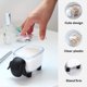 thumbnail image 3 of Lindo porta bolitas de algodón, tarros únicos para hilo dental de baño con tapas, organizador de hisopos, dispensador de hisopos y palillos de dientes para cosméticos, maquillaje y dormitorio, 3 of 4
