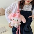 thumbnail image 1 of Mochila Kawaii Sanrios de felpa con dibujos animados para niños, morral de hombro de Anime, Melody Kuromi Cinnamoroll, juguete de peluche, regalo para muñecas, 1 of 4
