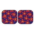 thumbnail image 4 of Picia Red Floral 2 Piece Car Windshield Sun Shade Foldable | Foldable Sun Shield for Front Window Blocks UV Rays and Keeps Your Vehicle Cool-Large, 4 of 7