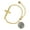 Two Tone, variant on Silver-tone Dragon and Phoenix Medallion - Gold Tone Joshua 1:9 Strong and Courageous Engraved Cross Charm Bracelet, 6.5+1.5" Extender
