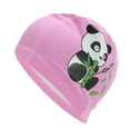 thumbnail image 6 of Unique Bargains 1 Pc Knitted PU Elastic Cartoon Animal Swim Cap Pink, 6 of 6