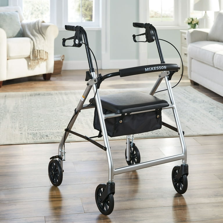 McKesson Medical Seniors Lightweight Folding Rollator Walker McKesson Medical Seniors Lightweight Folding Rollator Walker