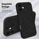 thumbnail image 3 of Funda de teléfono MZELQ para iPhone 16 con flores florales de silicona, color negro, 3 of 6