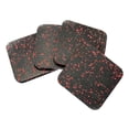 thumbnail image 3 of DYNWAVECA 4 Pieces Treadmill Mat Pads Silent Foot Pad for Exercise Bike Rowing Machine Black Orange, 3 of 10