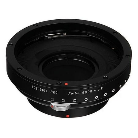 UPC: 0847372019809 | Fotodiox R6k-PK-Pro Pro Lens Mount Adapter – Rollei 6000 Series Lenses To Pentax K Mount SLR Camera Body with Built in Aperture Iris