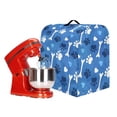 thumbnail image 4 of FOR U DESIGNS Dog Paw Blue Stand Mixer Cover compatible with Kitchen Aid Mixer Portable Mixer Dust Covers Multi Pockets Compatible with Kitchen Aid 6-8 Quart Bowl Lift - L, 4 of 8