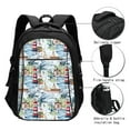 thumbnail image 3 of Balery Watercolor Sailboat Mochila con carga USB para hombre y mujer - Mochila impermeable y antirrobo para laptop con puerto USB para viajes, trabajo, 3 of 7