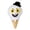White 1PC, variant on 1PC Halloween Decor Terrifier Art Scary Classic Clown lce Cream Plush Doll with High-Grade Skin-Safe Soft Plush Material Home & Party Decor Plush Gift for Movie Fans
