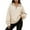 Khaki, variant on HNMKIU Half Zip Pullover Sweatshirt Long Sleeve Casual Loose Fit Outerwear Top for Autumn Winter Fashion Comfortable Soft Black,L
