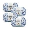 Bernat® Baby Blanket™ #6 Super Bulky Polyester Yarn, Blue Dreams 10.5oz/300g, 220 Yards (4 Pack)