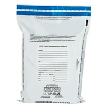 12Wx16H Ultima Blue Our Biggest White Ultima Blue Deposit Bags - 100/Box
