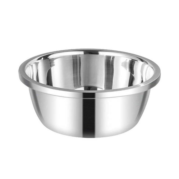 Stainless Steel Basin Set | Multi-Functional Mixing Bowls Heavy Gauge | Rust-Resistant Large Soup Water Bowl | 6 Sizes 20-30cm | Flat Rim | Easy Clean | For Cooking Baking Meal Prep Camping