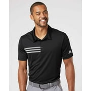 Adidas Mens 3-Stripes Chest Polo, S, Grey Five/Black