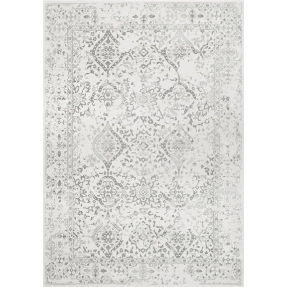 nuLOOM Odell Faded Vintage Ivory 6' 7" x 9' Vintage Area Rug