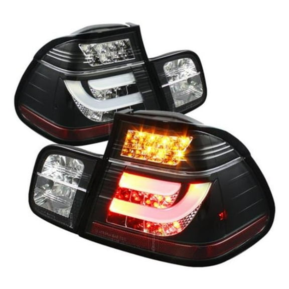Spyder BMW E46 3-Series 99-01 4Dr Light Bar Style LED Tail Lights - Black Fits select: 2001 BMW 325, 1999-2000 BMW 323