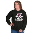 thumbnail image 3 of Not Today Breast Cancer Awareness BCA Women Plus Size Crewneck Sweatshirt Brisco Brands 2X, 3 of 5
