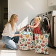thumbnail image 5 of 2-Pack Waterproof Travel Laundry Bag Lightweight Polyester Duffle with Top Handle for Beach/Camping/School Summer-themed Design, 5 of 7