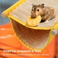 thumbnail image 6 of Bird Nest House, Warm Fleece Hammock Bird Nest Bed with Rattan Balls & Grinding Stone, Winter House Bed Hanging Hammock Toys Bird Wood Perch for Parrots, 6 of 6