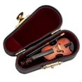 thumbnail image 1 of Broadway Gift Co Miniature Violin Polished Instrument 3 inch Wood Table Top Dcor, 1 of 1