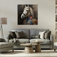 thumbnail image 3 of Stupell Industries Horse with Regal Clothing Animals & Insects Painting Gallery Wrapped Canvas Art Print Wall Art, 30 x 30, 3 of 8