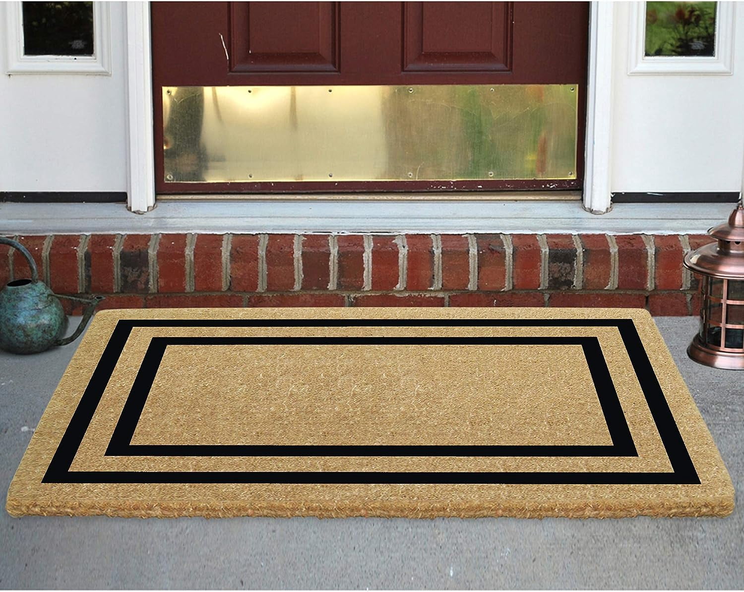 Legendary Doormats 36" x 72" Coir Door Mat Luxury Outdoor Entryway Doormat 2" Thick Coconut Coir with Classic Double Picture Frame Border