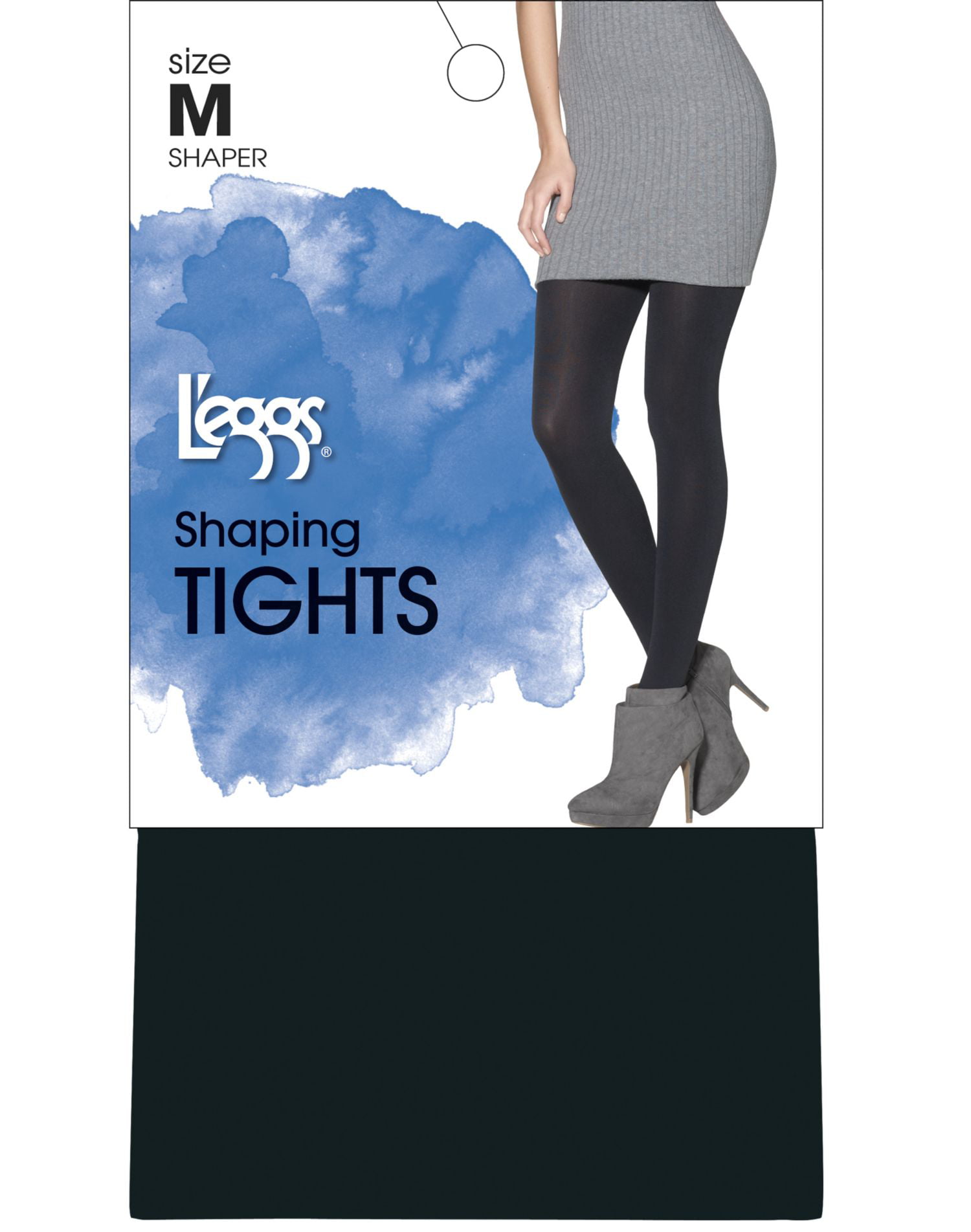Opaque body-shaping tights