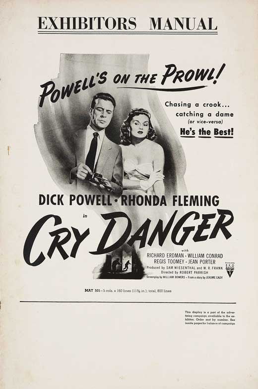 Cry Danger - movie POSTER (Style C) (11" x 17") (1951) - Walmart.com