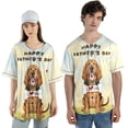 thumbnail image 4 of Cute Bloodhound Loves Dad Happy Father's Day All Over Print 3D Baseball Shirt Dog Lover Softball Sport - 12008, 4 of 6