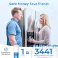 thumbnail image 4 of Waterdrop Refrigerator Water Filter, Replacement for Bosch® 640565, Whirlpool® WHKF-R-PLUS, EVOLFLTR10, 3M® Cuno CS-52, CS-51, W1085590, 51000, 3 Filters, 4 of 4