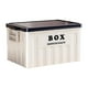 thumbnail image 1 of Contenedor de almacenamiento con tapa, versátil, ahorra espacio, organizador para maletero de coche, caja de almacenamiento con tapa, contenedor para Blanco Azul, 1 of 8