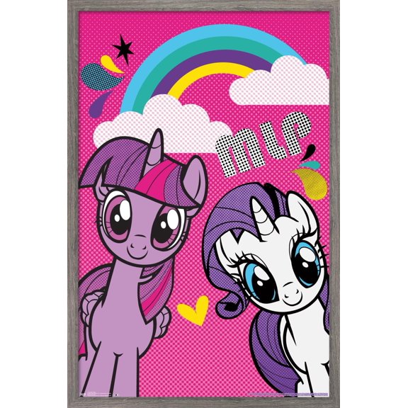 Hasbro My Little Pony - Smile Wall Poster, 22.375" x 34", Framed