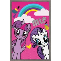 Hasbro My Little Pony - Smile Wall Poster, 14.725" x 22.375", Framed