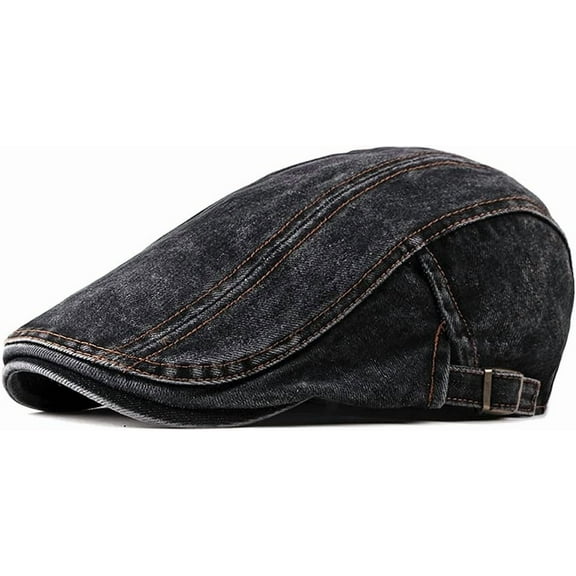 Men's Cotton Flat Ivy Gatsby Newsboy Driving Hat Adjustable Irish Cabbie Ivy Driving Hunting Cap