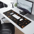 thumbnail image 2 of Long Mouse Pads for Desk,Black Halloween Pumpkin Faces Desk Mats on Top Of Desks, Desk Mouse Pad Extra Large with 3mm Non-Slip Base and Stitched Edge for Gaming,Office,Work,Home 31.5"x11.8", 2 of 6