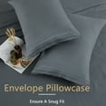 thumbnail image 5 of 100% Bamboo Fiber Bed Sheets with Pillowcases, 3 Piece Cooling Sheets with 16 inch Deep Pocket, 5 of 8