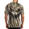 thumbnail image 6 of Delconic Men's Lightweight Quick Dry Mesh Crew Neck Short Sleeve Top with Halloween Themed Print for Casual and Sports Wear Gray M, 6 of 6
