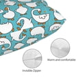thumbnail image 3 of Pofeuu Cartoon Funny Goose Print Polyester Microfiber Plush Pillowcases, Super Soft and Cozy Pillow Case Covers with Envelop Closure（Pillow core not included）-14"x20", 3 of 6