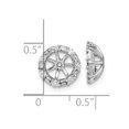 thumbnail image 3 of Auriga 14k White Gold 0.19ct Diamond Earrings Jackets for Women, 3 of 5
