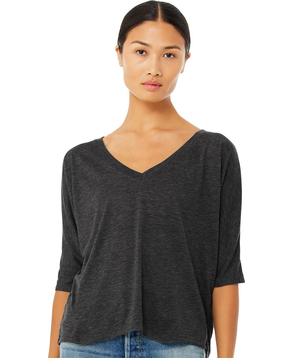 bella canvas flowy v neck