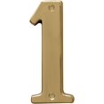 thumbnail image 4 of HY-KO 5 Inch Brass Polished House Number 1 Pre-drilled Countersunk, 4 of 4