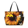 thumbnail image 1 of Fotbe Sunflower Floral Butterfly Bolsa de Viaje para Playa - Resistente al Agua, Bolsa Tote de Gran Capacidad y Ligera con 7 Bolsillos para Mujeres y Hombres, 1 of 7
