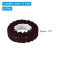 thumbnail image 2 of Unique Bargains 0.7' Wide 2 Yards Self Adhesive Lace Tape Ribbon Stickers Masking Cotton Decorative for Craft, Coffee 2 Pack, 2 of 6