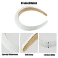 thumbnail image 4 of Unique Bargains 1 Pc Rhinestone Headband for Women Bling Padded Hairband Hair Accessories White 1.18 Inch Wide, 4 of 7