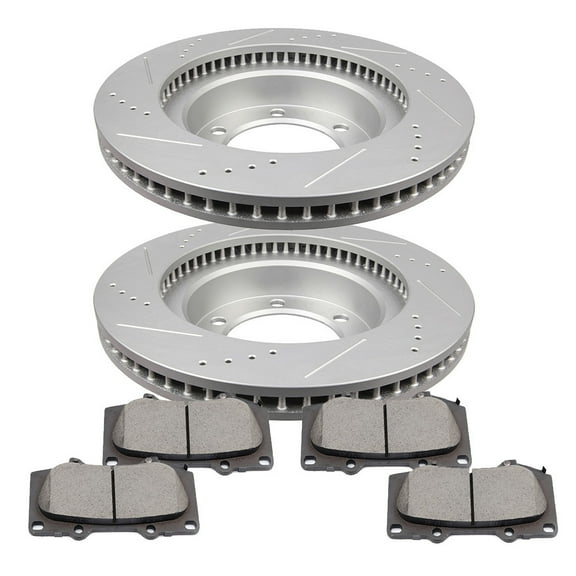 Brake Pads Rotors Kits,ECCPP Front Brakes and Rotors fit for 2003-2009 for Toyota 4Runner,2007-2014 for Toyota FJ Cruiser,2005-2018 for Toyota Tacoma