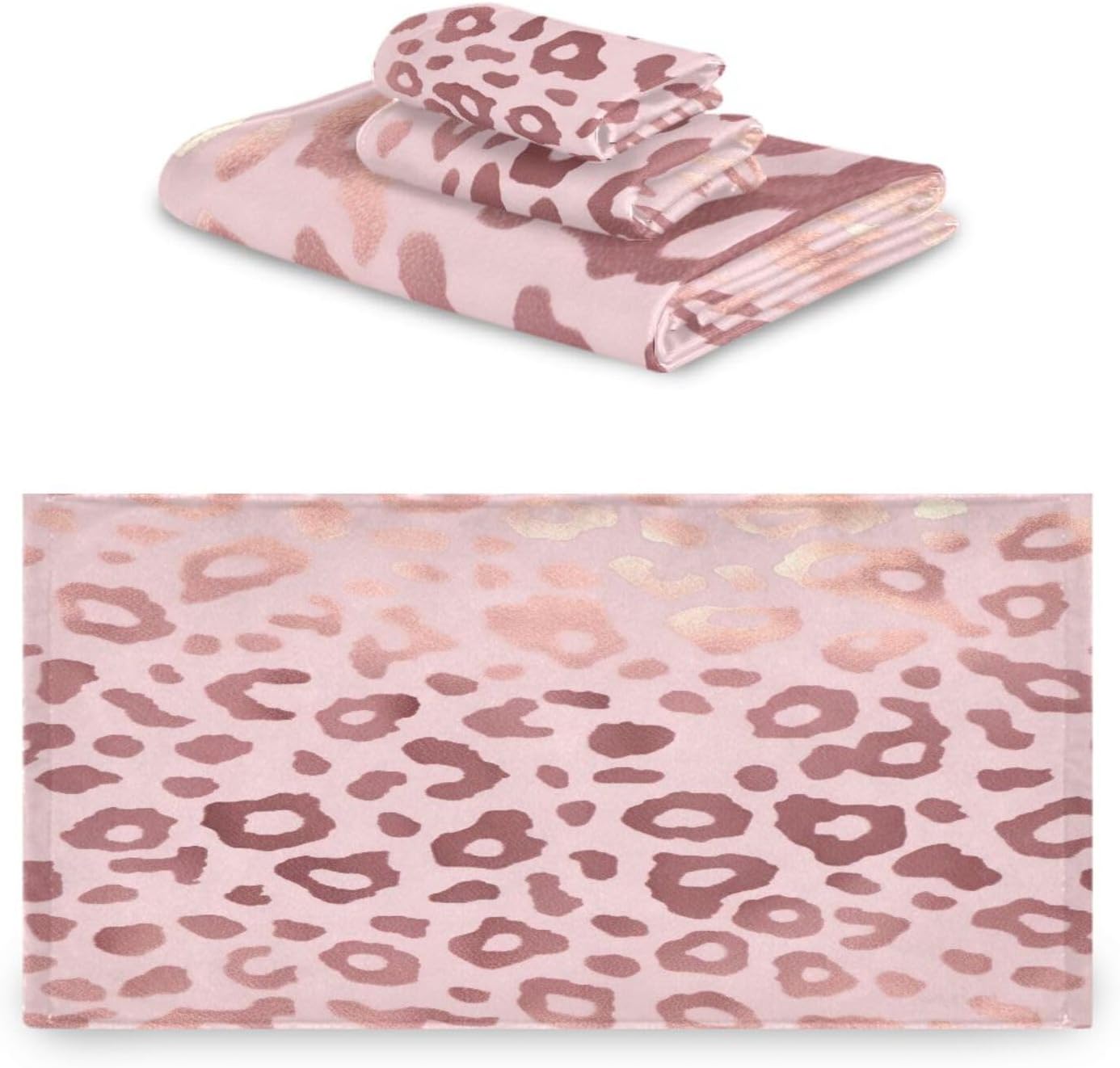 Pink leopard towels sale