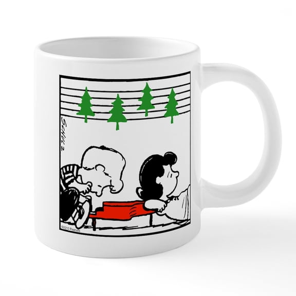CafePress - Lucy And Linus - 20 Oz White Ceramic Mega Mug