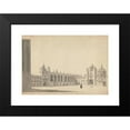 thumbnail image 2 of Michael Angelo Rooker 14x11 Black Modern Framed Museum Art Print Titled - The Great Court, Trinity College, Cambridge, 2 of 5