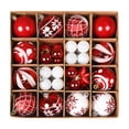 thumbnail image 4 of Accesorios para árboles de Navidad, paquete de 36 bolas de luz, bolas de colores, bolas de galvanoplastia, colgante, diseño de escena navideña, decoraciones de bolas colgantes, 4 of 5