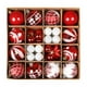 thumbnail image 4 of Decoraciones navideñas 2024 Juego de adornos colgantes de bolas navideñas - Decoraciones festivas para árboles de Navidad Copos de nieve Reno Papá Noel, 4 of 5